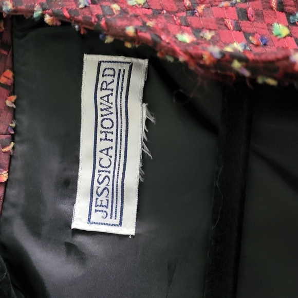 Vintage Jessica Howard Jacket Sz Med/Lg burgundy color - Picture 5 of 6